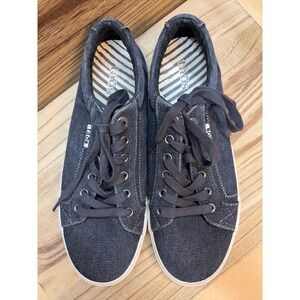 Taos Plim Soul Womens Sneakers US 10 Dark Wash Denim Canvas PLS-13644 Low Top